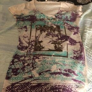 Womens Burnout t shirt